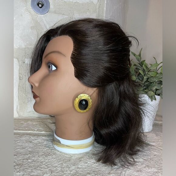 Fashion vintage clip on earring set of 2 - Picture 3 of 5